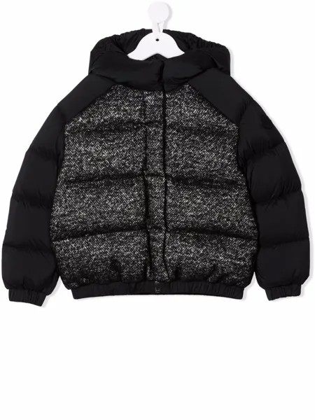 Moncler Enfant двухцветный пуховик Hanife