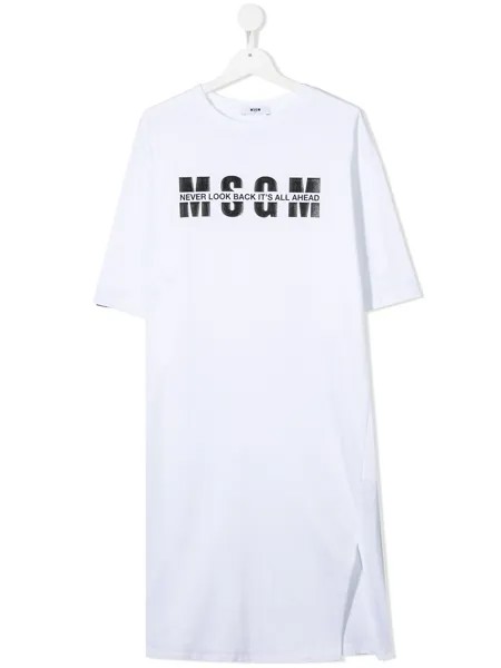 MSGM Kids футболка с логотипом