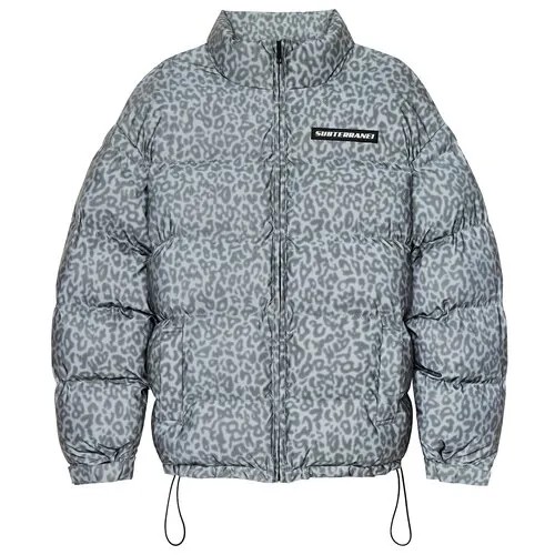 SUBTERRANEI leopard пуховик - s - серый