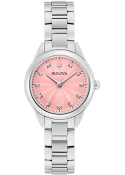 Японские наручные  женские часы Bulova 96P249. Коллекция Sutton