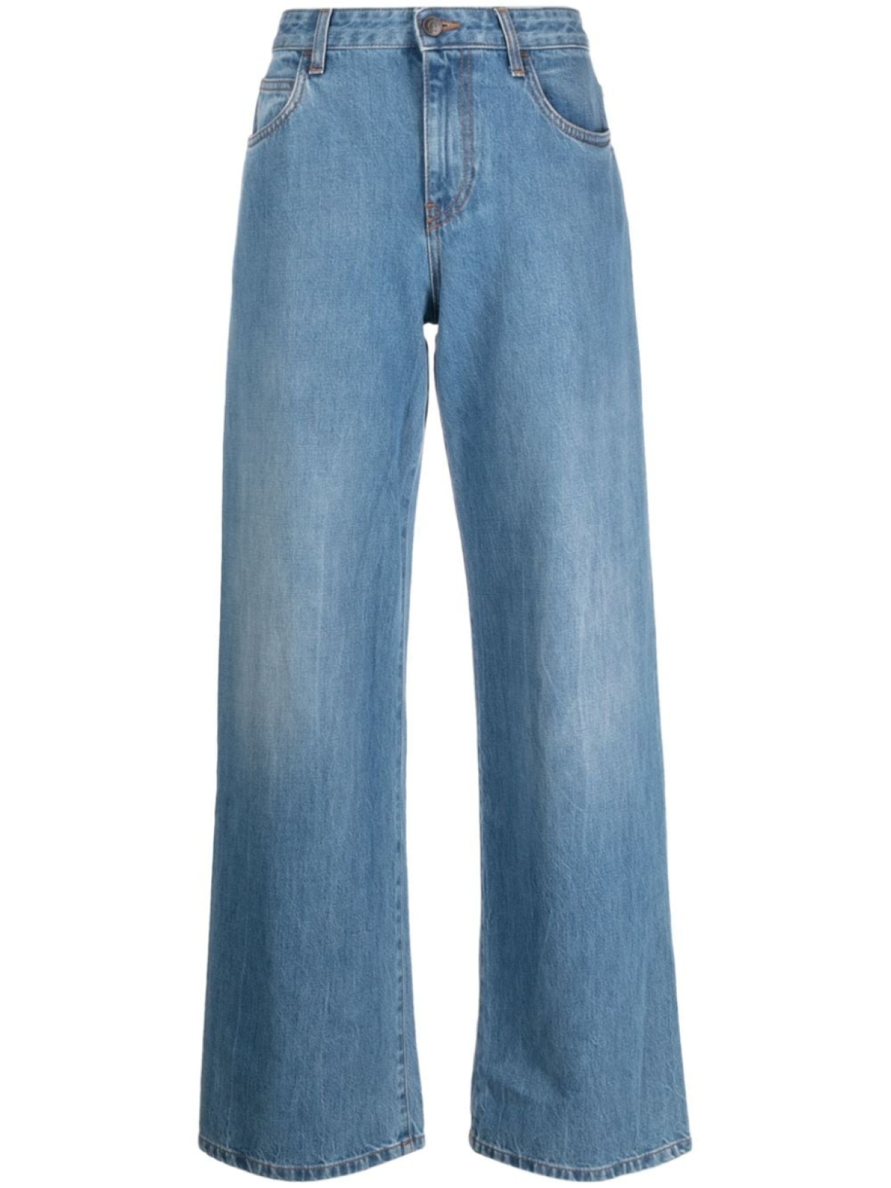 Прямые джинсы Eglitta с заниженной талией The Row, синий
