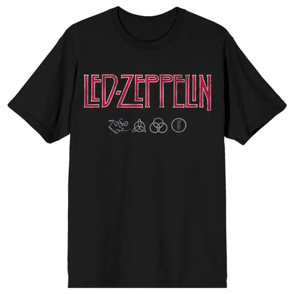 Футболка с коротким рукавом BIOWORLD Led Zeppelin, черный