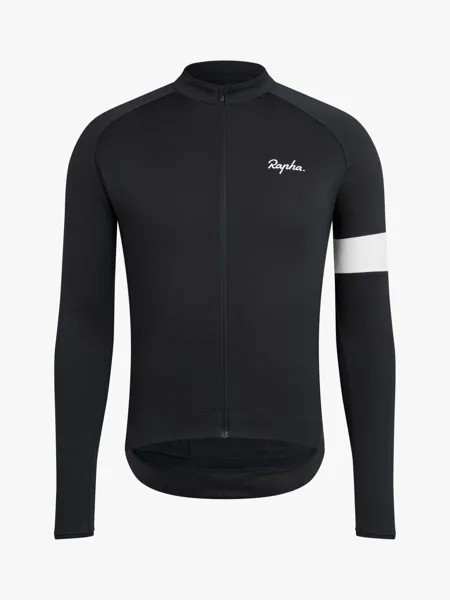 Велосипедная футболка Rapha Core с длинными рукавами, антрацит