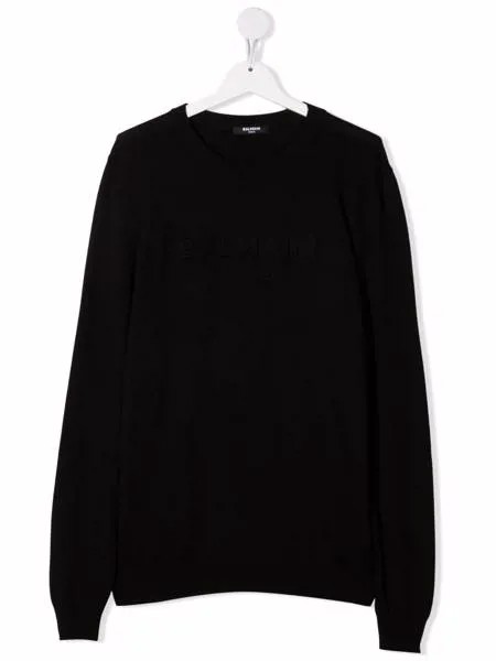 Balmain Kids джемпер с круглым вырезом