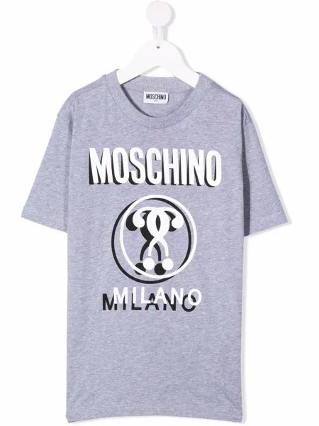 Moschino Kids футболка с логотипом
