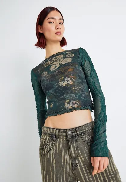 Топ с длинными рукавами FLORAL VINTAGE Jaded London, цвет green