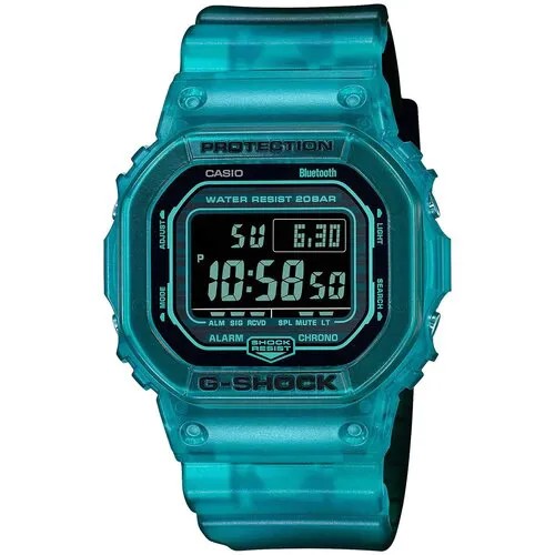 Наручные часы CASIO G-Shock DW-B5600G-2, черный, бирюзовый