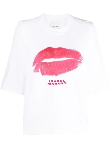 ISABEL MARANT футболка с принтом, белый