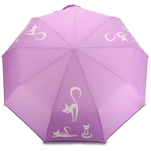 Женский зонт автомат с проявляющимся рисунком 605 Violet