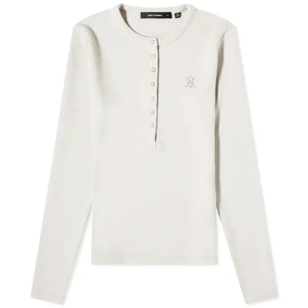 Кардиган Daily Paper Denise Button Long Sleeve, светло-серый