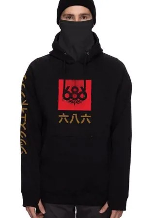 Толстовка с капюшоном 686 Japan Pullover Hoody Black 2022