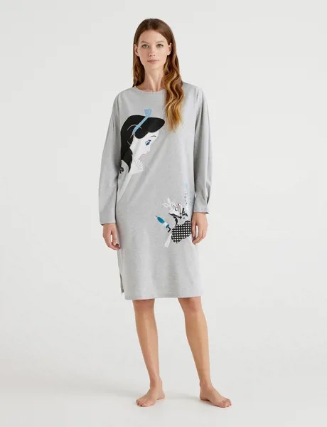 Ночная сорочка женская United Colors of Benetton 21A_3VD03C265 серая L