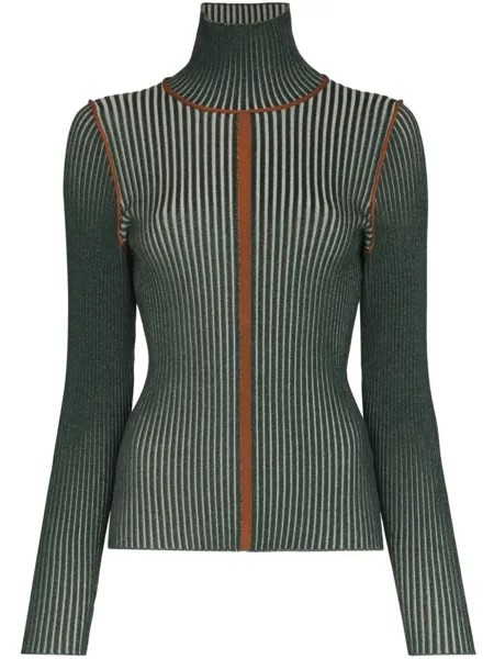 Eckhaus Latta джемпер Push с высоким воротником, нейтральный цвет