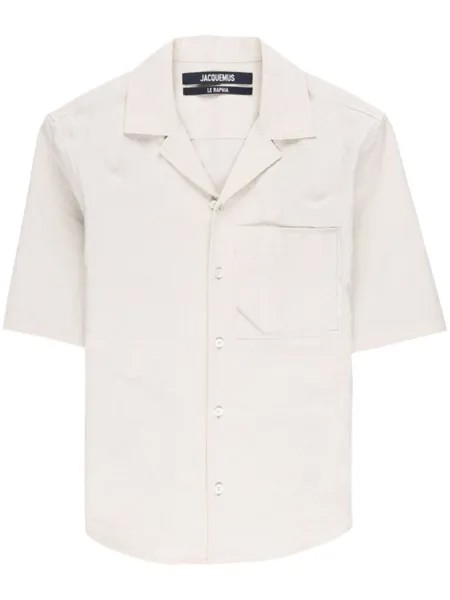 Jacquemus рубашка Cordao с короткими рукавами, нейтральный цвет