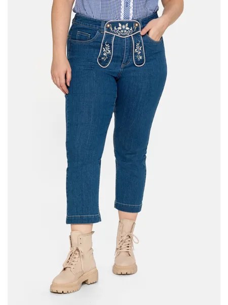 Джинсы sheego Trachten, цвет blue Denim