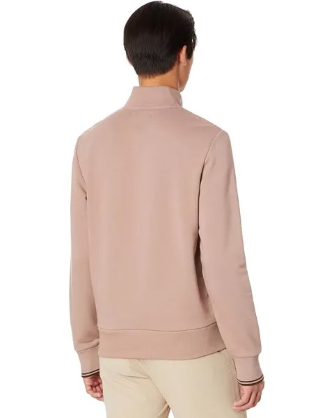 Толстовка Fred Perry 1/2 Zip Sweatshirt, темно-розовый