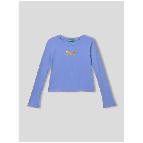 Лонгслив UNITED COLORS OF BENETTON, хлопок, размер 160 (EL), голубой