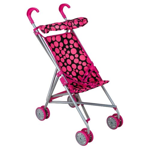 Прогулочная коляска Buggy Boom Mixy 8004 черный/розовый горох