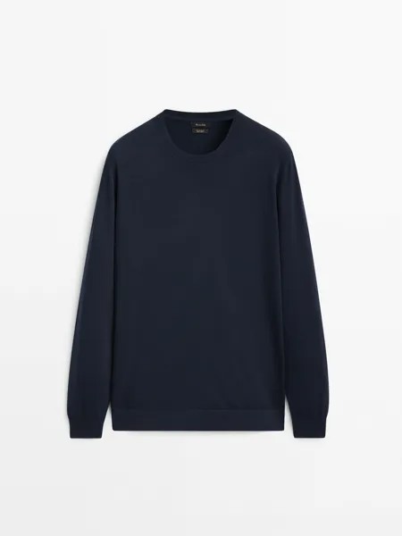 Джемпер мужской Massimo Dutti 90140240 синий M (доставка из-за рубежа)