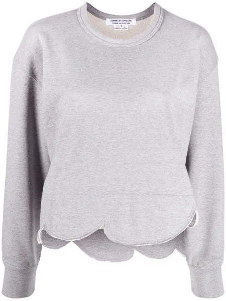 Comme Des Garçons Comme Des Garçons укороченная толстовка с фестонами