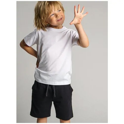 Школьная форма playToday, футболка и шорты, размер 98, черный