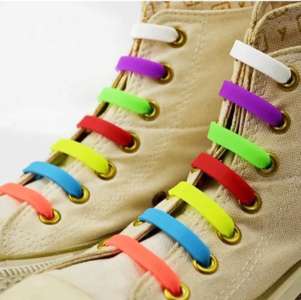 Нет галстука Резиновые эластичные шнурки Кроссовки для взрослых Шнурки для обуви Беговые шнурки Спортивные шнурки для обуви