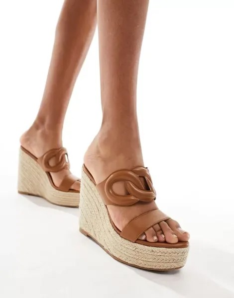 Коньячные эспадрильи без шнуровки Steve Madden Settle