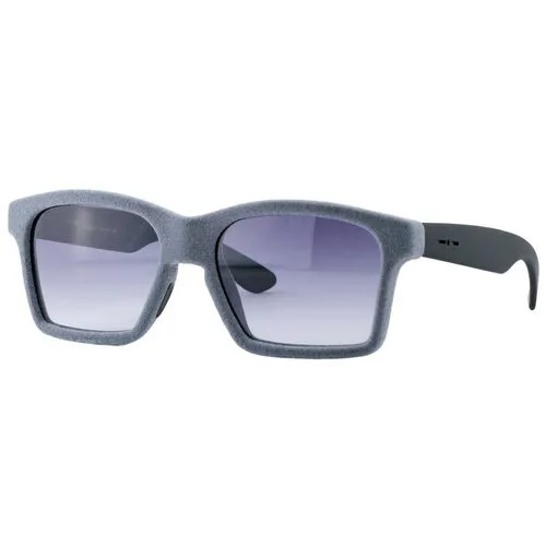 Солнцезащитные очки Italia Independent, прямоугольные, оправа: пластик, градиентные, с защитой от УФ, серый