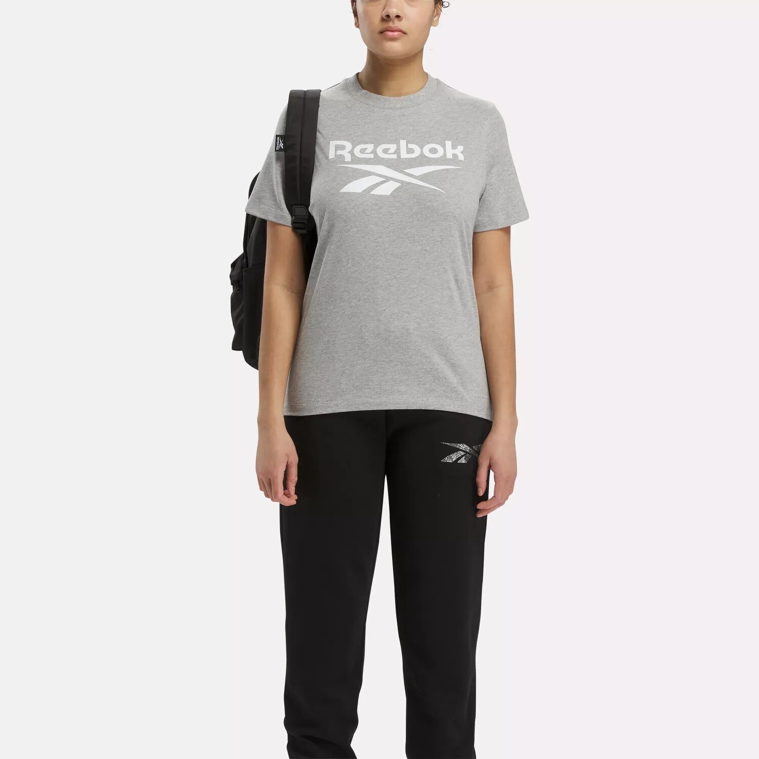 Футболка Identity с большим логотипом Reebok, серый