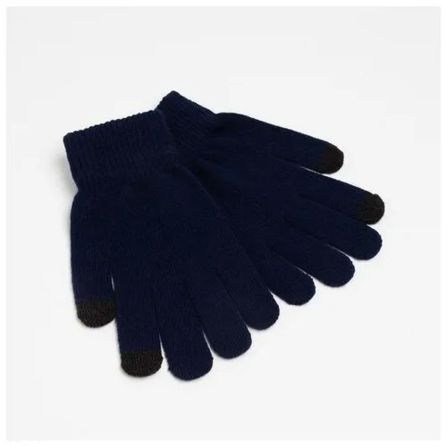 Перчатки мужские, цвет темно-синий, размер 21х9./В упаковке шт: 1