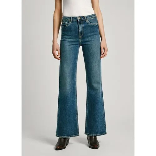 Джинсы клеш Pepe Jeans, размер 30, синий
