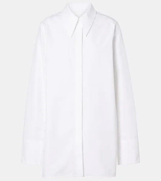 Рубашка из хлопкового поплина Jil Sander, цвет optic white