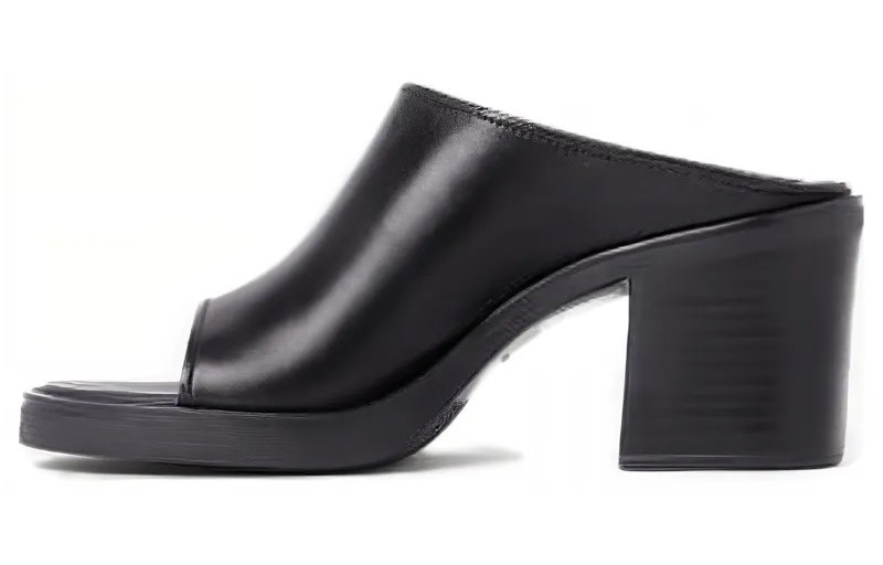 Шлепанцы женские черные Miu Miu