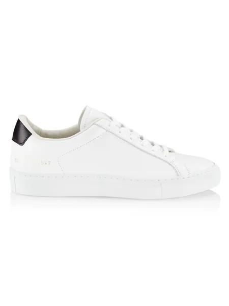 Женские кожаные низкие кеды в стиле ретро Common Projects, белый