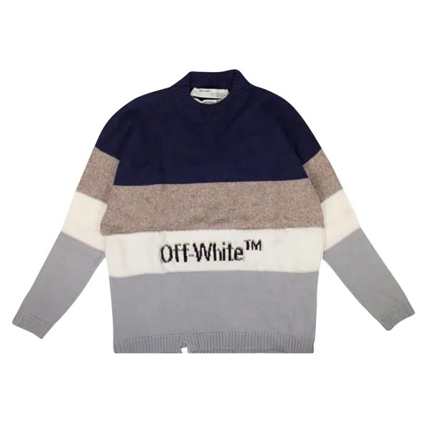 Свитер Off-White из шерстяной полоски Многоцветный
