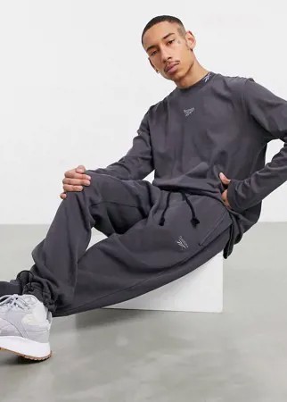 Черные выбеленные джоггеры от комплекта Reebok Classics-Черный цвет