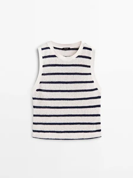 Жилет женский Massimo Dutti 681379671 белый L (доставка из-за рубежа)