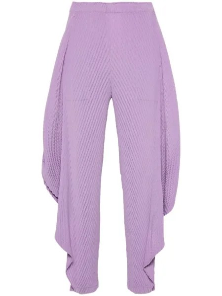 Issey Miyake брюки Orbicular Pleats, фиолетовый