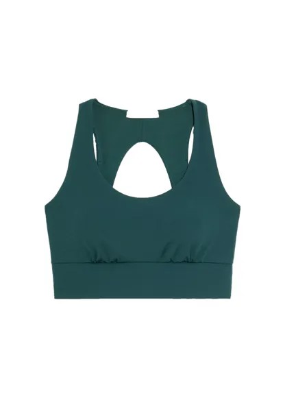 Спортивный бюстгальтер средней поддержки COMFORTLUX WITH CUPS OYSHO, цвет Stone Blue Denim