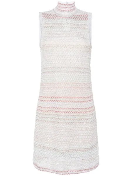 Missoni платье с пайетками, серебристый