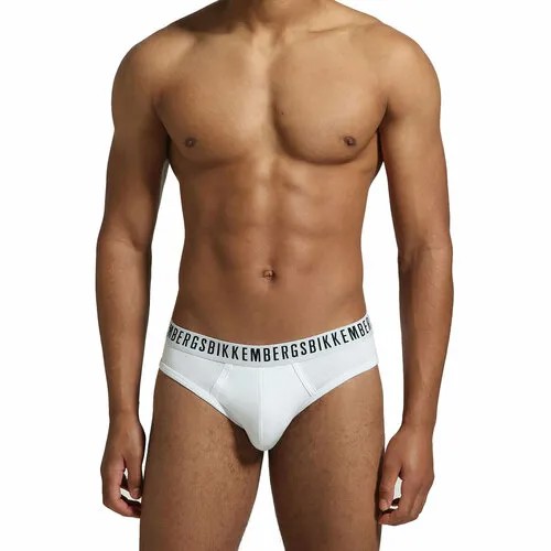 Трусы BIKKEMBERGS Classic - 2-Pack Men's Briefs, 3 шт., размер L, белый