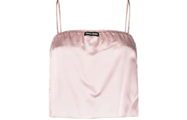 Майка женская розовая Miu Miu