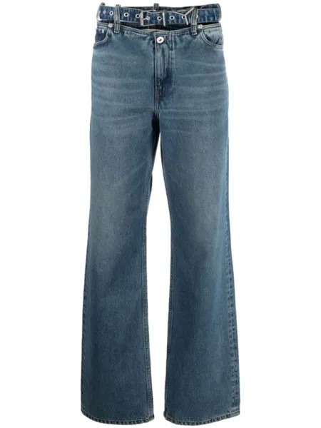 Y/Project Evergreen Y Belt wide-leg  jeans, синий