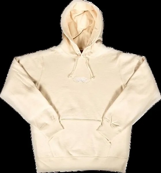 Толстовка Supreme Tag Logo Hooded Sweatshirt 'Natural', загар