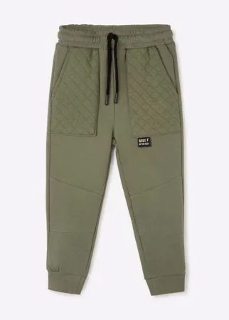 Хаки спортивные брюки Jogger с нашивкой Best of the best для мальчика Gloria Jeans