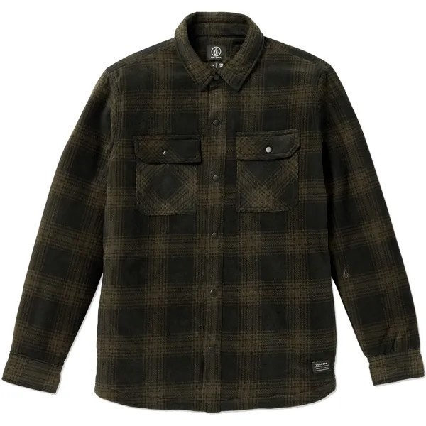 Рубашка Volcom Bowered Fleece, цвет Bison