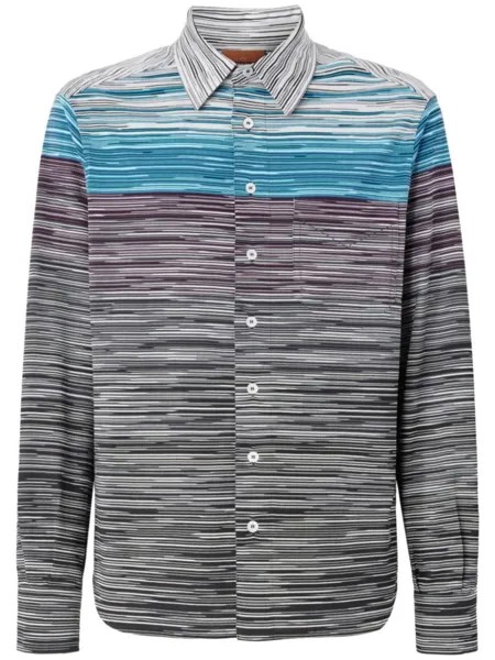 Missoni полосатая хлопковая рубашка