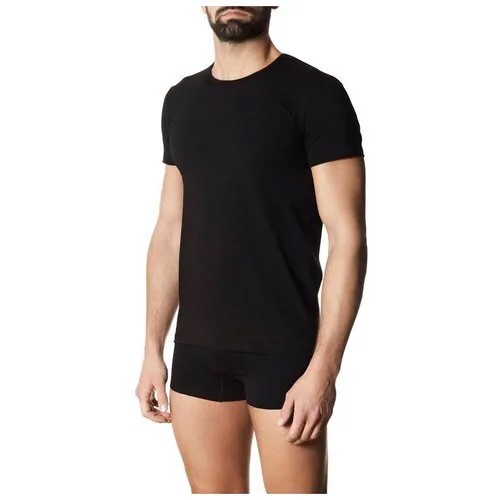 Футболка мужская Pompea T-Shirt Cotton U, размер M, nero (чёрный)
