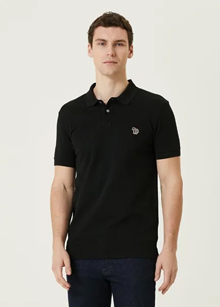 Футболка из органического хлопка с воротником-поло Ps By Paul Smith, черный
