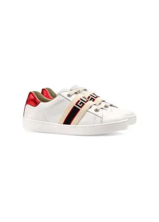 Gucci Kids кеды Ace с логотипом